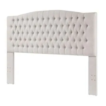 Elegant Linen Upholstered King Headboard for Bedroom