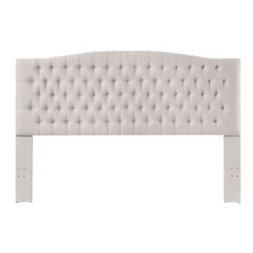 Elegant Linen Upholstered King Headboard for Bedroom