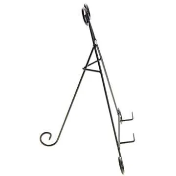 PowerTRC 12" Iron Display Stand for Holding Pictures, Books, Plates, Art, and More