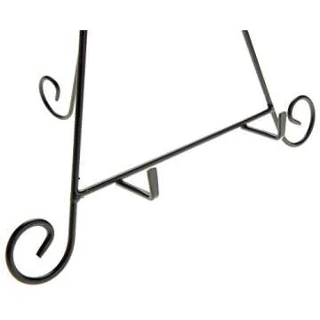 PowerTRC 12" Iron Display Stand for Holding Pictures, Books, Plates, Art, and More