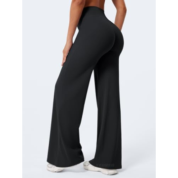 YEOREO Workout Leggings Womens No Front Seam Straight Leggings 31.5" High Waist Buttery Eddiy Gym Yo...