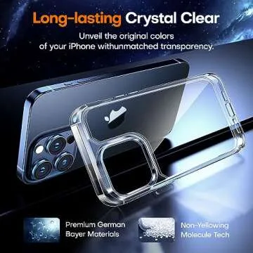 TAURI iPhone 15 Pro Case Clear - Slim & Shockproof