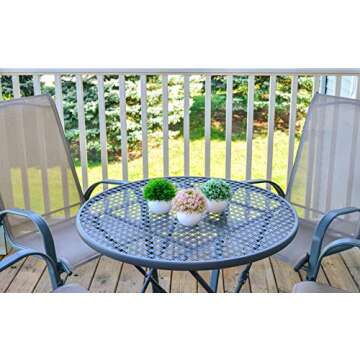 ELYSIANZE Mini Artificial Plants | Modern Farmhouse Plants Home Decor | Small Fake Plants | Office/Kitchen/Bathroom/Bedroom/Mantle/Shelf/Living Room/ (Pink, Green & White)