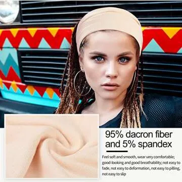 Panleding 12 Pcs Stylish & Comfy Stretchy Headbands