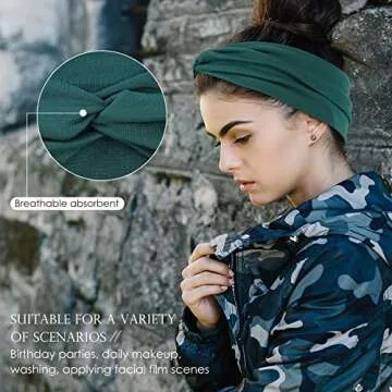 Panleding 12 Pcs Stylish & Comfy Stretchy Headbands