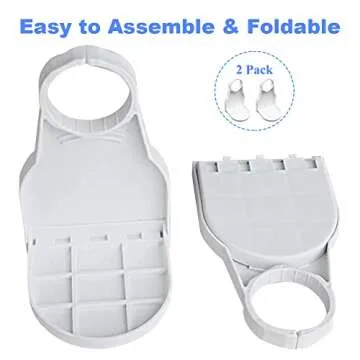 [2 Pack] Laundry Detergent Cup Holder, Laundry Detergent Holderr for Most Economic Sized Bottles, No More Leaks or Mess for Laundry Room Organization…