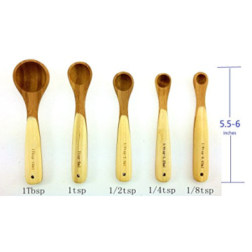 Bamboo Measuring Spoons Set for Every Kitchen