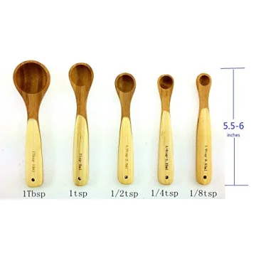 Bamboo Measuring Spoons Set for Every Kitchen
