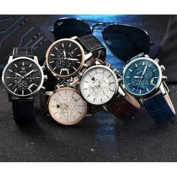 BENYAR Waterproof Quartz Chronograph Watch for Men