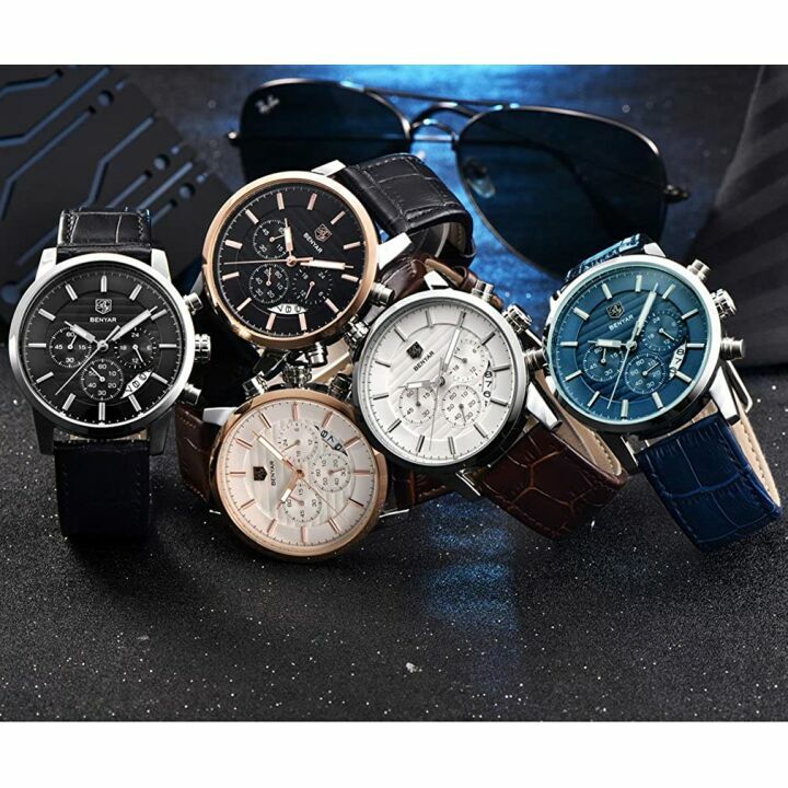 BENYAR Waterproof Quartz Chronograph Watch for Men