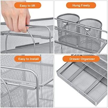 Marbrasse 4-Tier Mesh File Organizer - Stylish and Functional