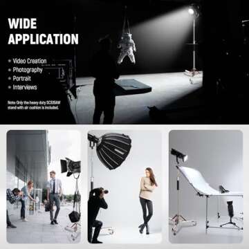 NEEWER 10ft Heavy Duty Light Stand with Wheels