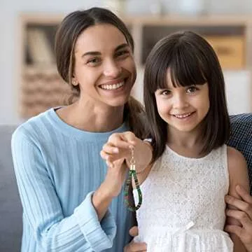 Junkin 24 Vibrant Boho Keychains for Gifts and Decor