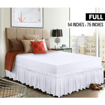 Utopia Bedding Full Elastic Bed Ruffle with Easy Wrap Design
