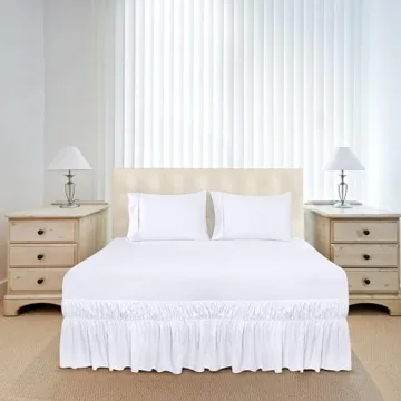 Utopia Bedding Full Elastic Bed Ruffle with Easy Wrap Design