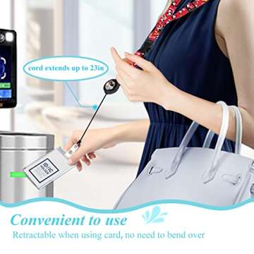 Akkya Cruise Lanyard for Ship Cards with Retractable Reel Waterproof ID Card Neck Holder 2 Pack Thick Cute Cartoon Travel Lanyard Essentials Accessories Presents for Cruise Lovers-Red&Blue