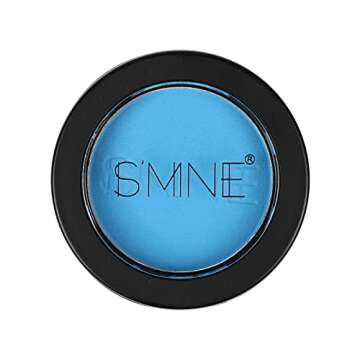 IS'MINE Single Sky Blue Matte Eyeshadow, High Pigment, Longwear, Intense Color Best Pressed Eye Makeup for Day & Night