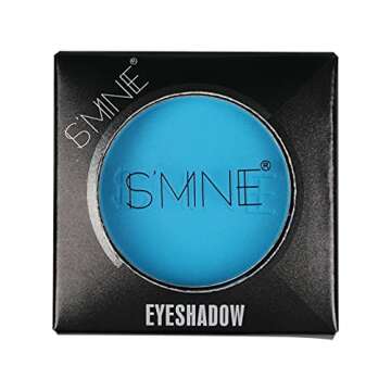 IS'MINE Single Sky Blue Matte Eyeshadow, High Pigment, Longwear, Intense Color Best Pressed Eye Makeup for Day & Night