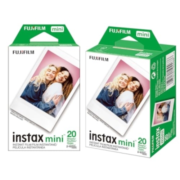 Fujifilm 2 Pack Instax Mini Instant Daylight Film - 20 Exposures, ISO 800