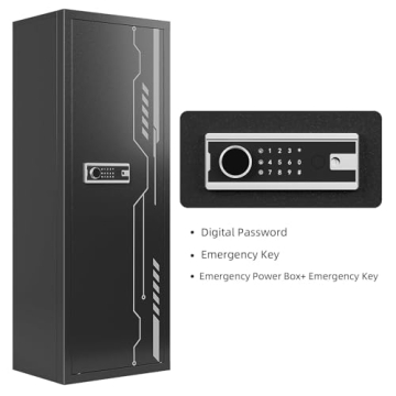 KAER 8-12 Gun Safe with Electronic Lock and Storage