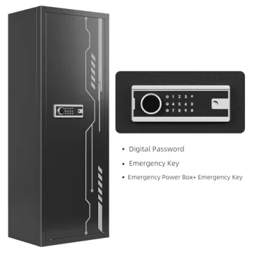 KAER 8-12 Gun Safe with Electronic Lock and Storage