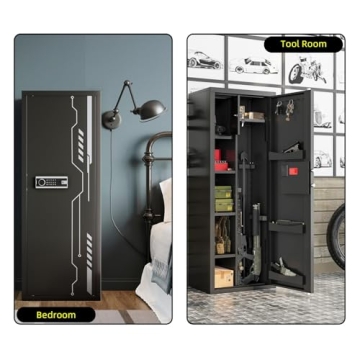 KAER 8-12 Gun Safe with Electronic Lock and Storage