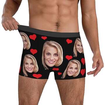 Funny Personalized Face Boxers for Men