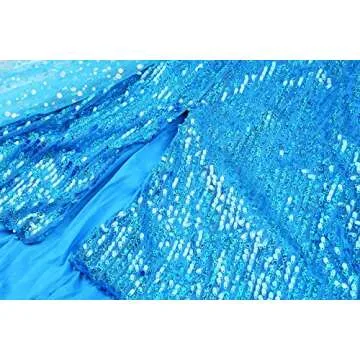 Ohlover Girls Princess Costume with Sequins and Accessories