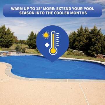 Blue Wave NS405 Solar Blanket for In-Ground Pools, 12ft x 24ft