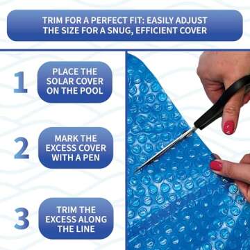 Blue Wave NS405 Solar Blanket for In-Ground Pools, 12ft x 24ft