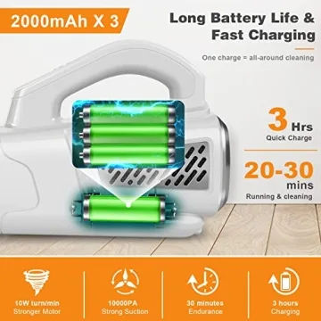 Wapasoo Handheld Vacuum Cleaner - Lightweight Cordless Cleaner