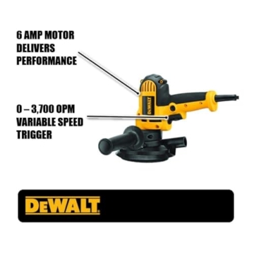 DEWALT Rotary Sander with Variable Speed and Dust Shroud
