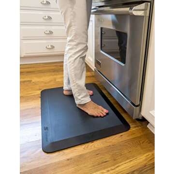 Standee Anti Fatigue Standing Mat, Padded Floor Mats for Standing- Thick for Support and Comfort, 20 x 30 x 7/8 in. - Designed for Office, Kitchen, Home or Cashier use- Ergonomic and Anti Stress Mat