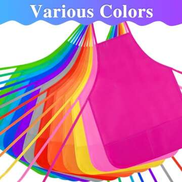 BOUBONI Kids Painting Aprons in 12 Vibrant Colors