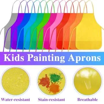 BOUBONI Kids Painting Aprons in 12 Vibrant Colors