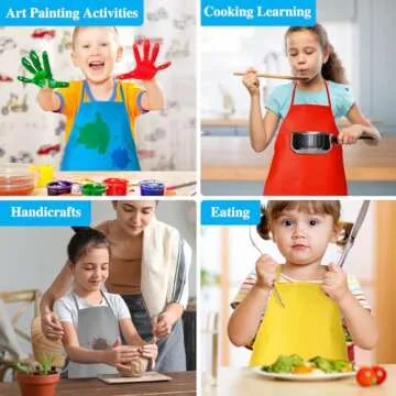 BOUBONI Kids Painting Aprons in 12 Vibrant Colors