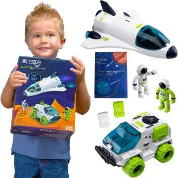 Space Toys for Kids Rocket Ship and Shuttle Playset