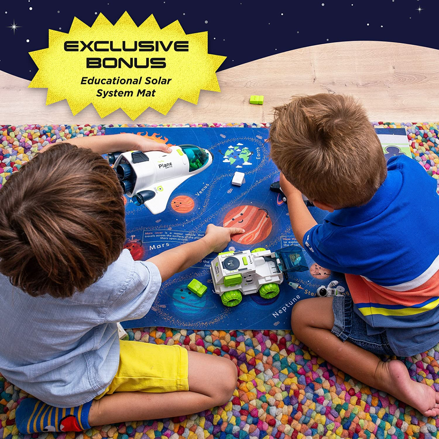 Space Toys for Kids Rocket Ship and Shuttle Playset