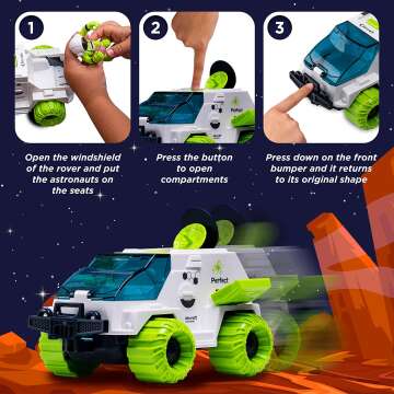 Space Toys for Kids Rocket Ship and Shuttle Playset