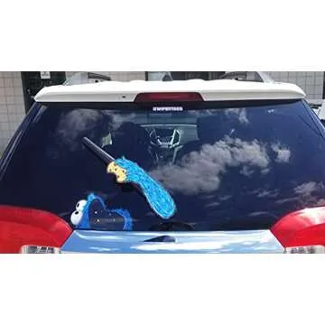 WiperTags Me Love Cookies Monster with Decal for Rear Vehicle Wipers
