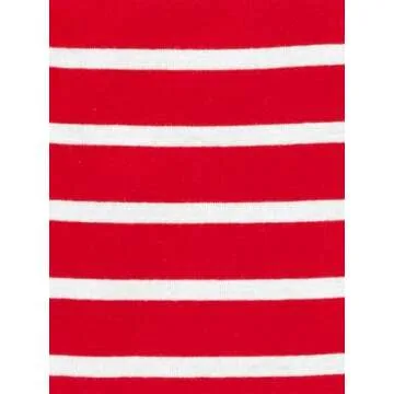 Simple Joys by Carter's Baby 3-Piece Snug-fit Cotton Holiday Pajama Set, Red Stripe/White Christmas Print, 5