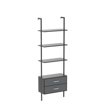 kevinplus Modern Ladder Bookshelf for Living Room