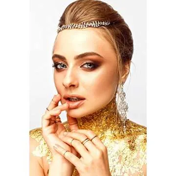 Paxcoo 300 Gold Leaf Sheets for Resin, Gold Foil Flakes Metallic Leaf for Resin Jewelry Making, Nail Art, Slime, and Gilding Crafts (Gold, Silver, Rose Gold Color 5.5 by 5.5 Inches)