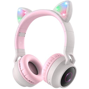 Aresrora Kids Cat Ear Bluetooth Headphones - Safe & Fun