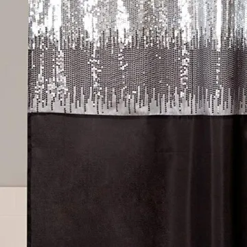 Sparkly Night Sky Shower Curtain by Lush Decor 72"