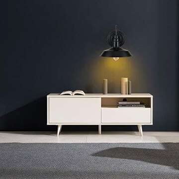 Lightess Black Wall Sconces Lighting Gooseneck Industrial Barn Lights Vintage Farmhouse Wall Lamp, CY-8