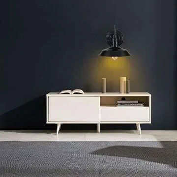 Lightess Black Wall Sconces: Vintage Style Industrial Lamps