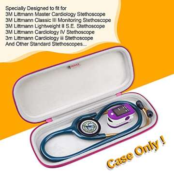 BOVKE Stethoscope Case - Lightweight and Slim Holder for 3M Littmann