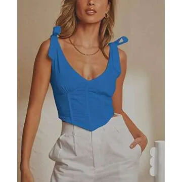 Vintage Women Bustier Top for Chic Summer Style