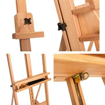 Multi-Function H-Frame Artist Easel for All Artists